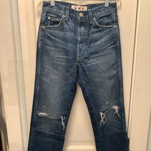 A M O Distressed Jeans women’s size 23